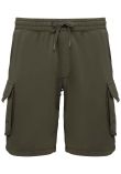 Native Spirit French Terry Washed Effect Cargo Shorts