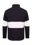 Front Row Panelled 1/4 Zip Neck Top