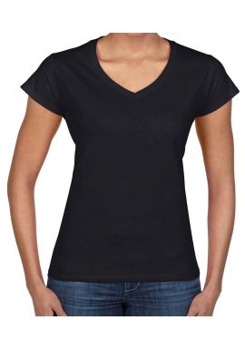 Gildan Ladies SoftStyle V Neck T-Shirt