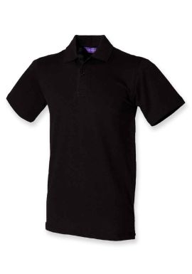 Henbury Unisex Stretch Cotton Piqu Polo Shirt