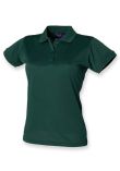 Henbury Ladies Coolplus Wicking Piqu Polo Shirt