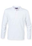 Henbury Unisex Long Sleeve Coolplus Piqu Polo Shirt