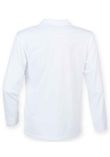 Henbury Unisex Long Sleeve Coolplus Piqu Polo Shirt