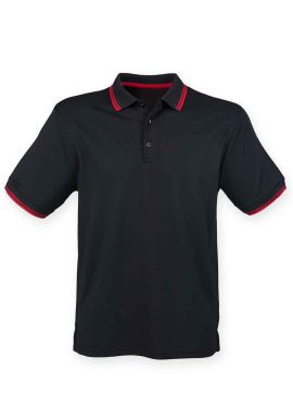 Henbury Coolplus Tipped Polo Shirt