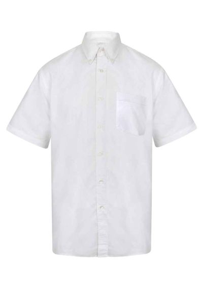 Henbury Short Sleeve Classic Oxford Shirt
