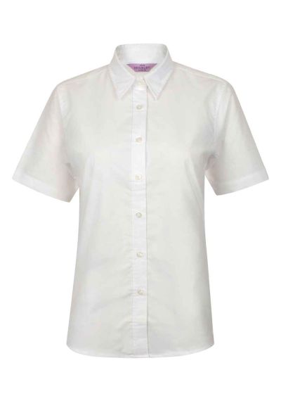Henbury Ladies Short Sleeve Classic Oxford Shirt