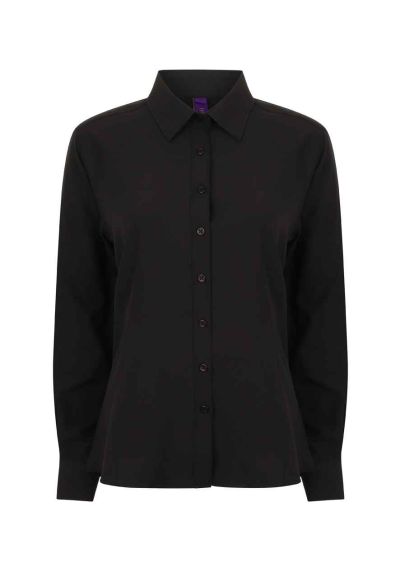 Henbury Ladies Long Sleeve Wicking Shirt