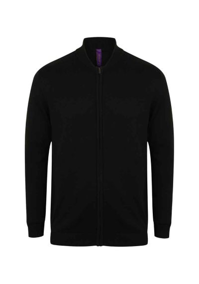 Henbury Unisex Zip Through Cardigan
