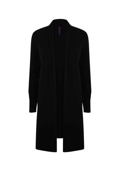 Henbury Ladies Longline Open Cardigan