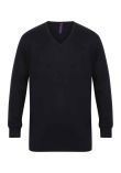 Henbury Lightweight Cotton Acrylic V Neck Sweater
