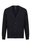Henbury Lightweight Cotton Acrylic V Neck Cardigan