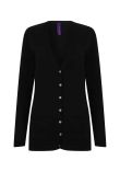 Henbury Ladies Cotton Acrylic V Neck Cardigan