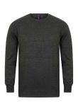 Henbury Lightweight Cotton Acrylic Crew Neck Sweater