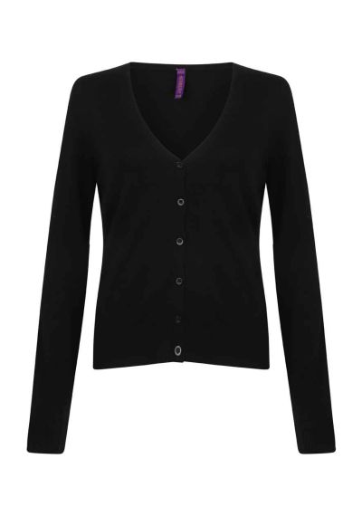 Henbury Ladies Lightweight V Neck Cardigan