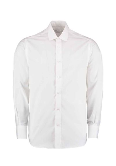 Kustom Kit Long Sleeve Tailored Business Shirt