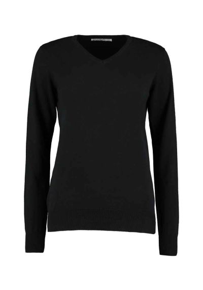 Kustom Kit Ladies Arundel Cotton Acrylic V Neck Sweater