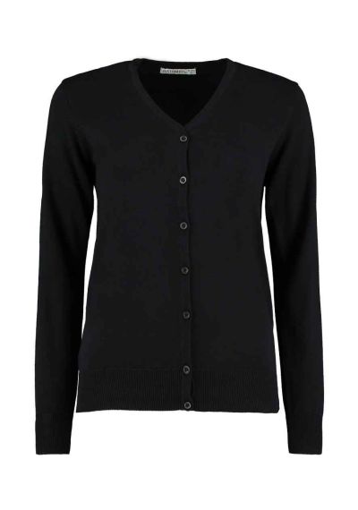 Kustom Kit Ladies Arundel Cotton Acrylic V Neck Cardigan