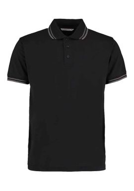 Kustom Kit Contrast Tipped Poly/Cotton Piqu Polo Shirt