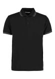 Kustom Kit Contrast Tipped Poly/Cotton Piqu Polo Shirt