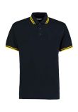 Kustom Kit Contrast Tipped Poly/Cotton Piqu Polo Shirt