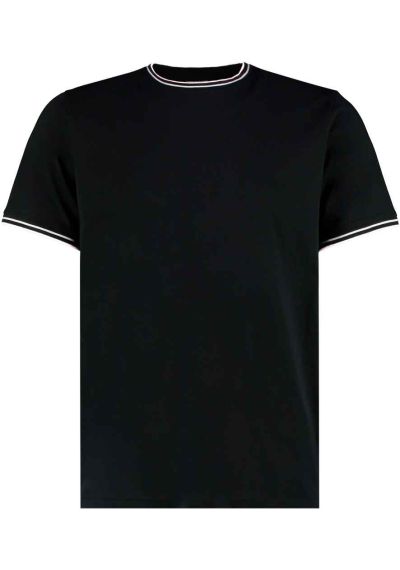 Kustom Kit Fashion Fit Tipped T-Shirt