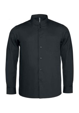 Kariban Long Sleeve Mandarin Collar Shirt