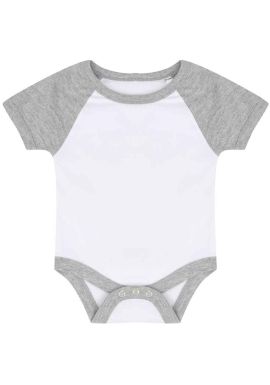 Larkwood Essential Short Sleeve Baby Baseball Bodysuit
