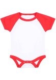Larkwood Essential Short Sleeve Baby Baseball Bodysuit