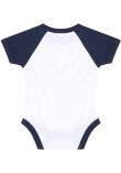 Larkwood Essential Short Sleeve Baby Baseball Bodysuit