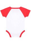Larkwood Essential Short Sleeve Baby Baseball Bodysuit
