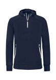 Proact Zip Neck Hooded Sweatshirt