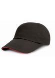 Result Low Profile Heavy Brushed Cotton Cap with Sandwich Peak