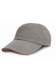 Result Low Profile Heavy Brushed Cotton Cap with Sandwich Peak