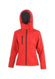 Result Core Ladies Hooded Soft Shell Jacket