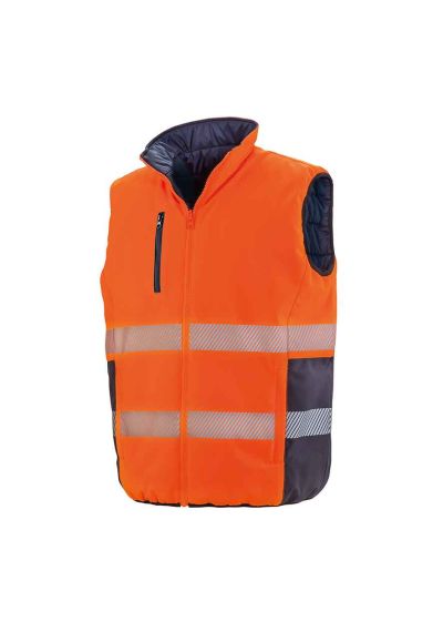 Result Safe-Guard Reversible Soft Padded Gilet