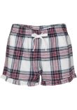 SF Clothing Ladies Tartan Frill Lounge Shorts