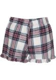 SF Clothing Ladies Tartan Frill Lounge Shorts