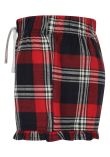 SF Clothing Ladies Tartan Frill Lounge Shorts
