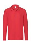 Fruit of the Loom Premium Long Sleeve Cotton Piqu Polo Shirt
