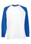 Fruit of the Loom Contrast Long Sleeve Baseball T-Shirt