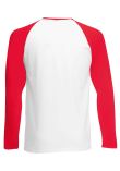 Fruit of the Loom Contrast Long Sleeve Baseball T-Shirt
