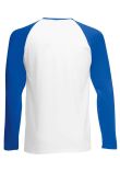 Fruit of the Loom Contrast Long Sleeve Baseball T-Shirt