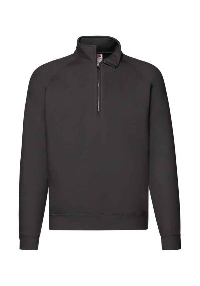 Fruit of the Loom Premium Zip Neck Sweatshirt