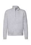 Fruit of the Loom Premium Zip Neck Sweatshirt