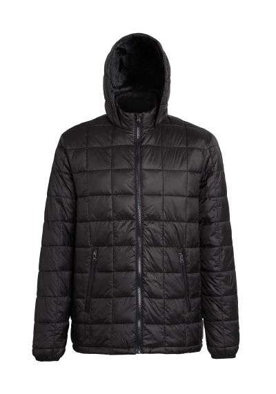 2786 Box quilt hooded jacket