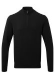 Asquith & Fox Men's cotton blend  zip sweater