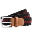 Asquith & Fox Two-colour stripe braid stretch belt
