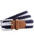 Asquith & Fox Two-colour stripe braid stretch belt