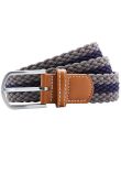 Asquith & Fox Two-colour stripe braid stretch belt