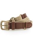 Asquith & Fox Faux leather and canvas belt